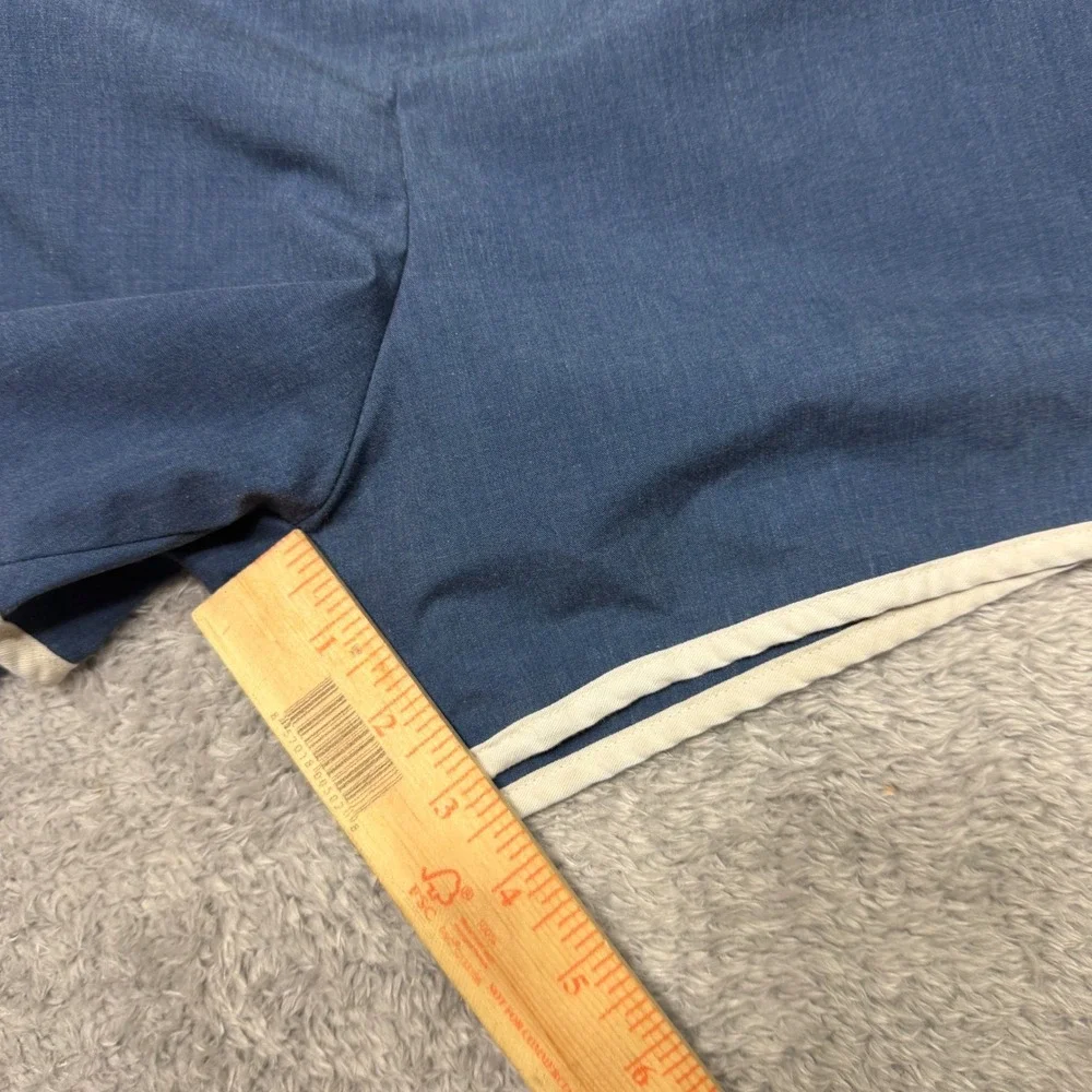 Vintage 70s Jantzen Swim Trunks Mens 34 Blue Dolphin Hem Retro Mesh Liner USA
